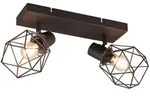 meineWunschleuchte Deckenstrahler, Rost, Metall, 30x14x9 cm, Lampen & Leuchten,
