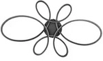 Trio Leuchten Led-Deckenleuchte Fly, Schwarz, Wei&szlig;, Metall, Kunststoff, 45.5x7.5x83