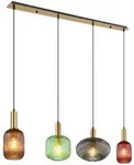 meineWunschleuchte Led-Pendelleuchte, Grau, Hellbraun, Hellgr&uuml;n, Messing, Rot,...