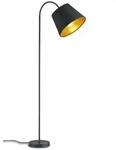 meineWunschleuchte Stehlampe, Gold, Schwarz, Metall, Textil, Rund,Rund,...