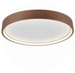 Trio Leuchten Led-Deckenleuchte Doha, Braun, Metall, 45x5.5x45 cm, Lampen & Leuchten,