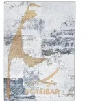 Sansibar Sylt Flachwebteppich, Gold, Textil, Kunstzeichnung, Rechteckig, 160x160 cm,