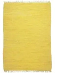 Rug and Roll Fleckerlteppich, Gelb, Textil, Uni, Rechteckig, 120x180 cm, f&uuml;r