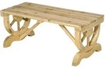 Outsunny Gartenbank,, Fichte, Holz, 50x39.5x98 cm, Gartenm&ouml;bel, Gartenb&auml;nke