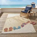 Sansibar Sylt Outdoorteppich, Beige, Textil, Wasser/Strand/Meer, Rechteckig,...