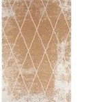 Tom Tailor Vintage-Teppich Fine Line, Gold, Textil, Raute, rechteckig, 50x80 cm,