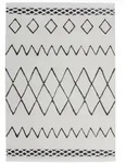 Kayoom Teppich Agadir 310 Schwarz, Schwarz, Textil, Retro, rechteckig, 160x230 cm,