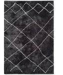 Kayoom Hochflorteppich Orlando 525 Anthrazit, Anthrazit, Textil, Retro, rechteckig,