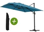 Habitat Garten Sonnenschirm, Blau, Metall, 400x300 cm, Sonnen- & Sichtschutz,