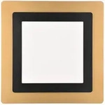 Trio Leuchten Led-Deckenleuchte Morgan, Gold, Schwarz, Metall, 45x4.2x45 cm,