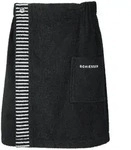 Schiesser Saunakilt, Schwarz, Textil, 55x150 cm, Freizeit, Wellness, Saunat&uuml;cher