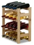 Proregal Weinregal, Natur, Holz, Kiefer, Rechteckig, 43x54x25 cm, Wohnzimmer,...