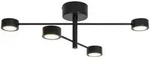 Nordlux Led-Deckenstrahler, Schwarz, Metall, rund,rund, F, 89.6x22.25 cm, Lampen &