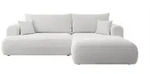 Selsey Ecksofa, Grau, Kunststoff, L-Form, Ottomane rechts, 260x165 cm, Wohnzimmer,