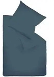 Fleuresse Bettw&auml;sche, Dunkelblau, Textil, Uni, 200x220 cm, edel gl&auml;nzend, weiche