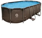 Avenli Pool, Braun, Metall, Grafikmuster, 8,073 L, Oval, 275x100x427 cm,...