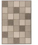 Kayoom Flachwebeteppich Splash 400 Braun / Creme, Braun, Creme, Textil, Retro,