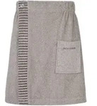 Schiesser Saunakilt, Hellgrau, Textil, 55x150 cm, Freizeit, Wellness, Saunat&uuml;cher