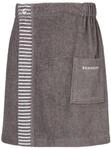 Schiesser Saunakilt, Dunkelgrau, Textil, 55x150 cm, Freizeit, Wellness, Saunat&uuml;cher