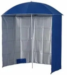Outsunny Sonnenschirm,, Blau, Metall, 220x220 cm, Sonnen- & Sichtschutz,
