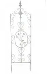 CLP Rankgitter, Wei&szlig;, Wei&szlig;, Metall, 35x122x1 cm, Gartenzubeh&ouml;r, Gartendeko