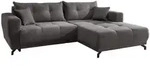 Mid.you Ecksofa, Grau, Metall, Buche, Fichte, Kiefer, 4-Sitzer, F&uuml;llung: