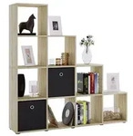 Mid.you Raumteiler, Eiche, Kunststoff, 6 F&auml;cher, 142.5x138.5x29 cm, Wohnzimmer,