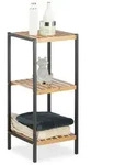 Relaxdays Regal, Mehrfarbig, Holz, Metall, 30x70x30 cm, Wohnzimmer, Regale,