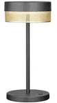 Hell Akku-Tischleuchte, Schwarz, Gold, Metall, 30 cm, kabellos, Lampen &...