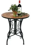 DanDiBo Tisch, Schwarz, Metall, 60x70x60 cm, Gartenm&ouml;bel, Gartentische, Gartentische