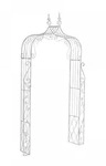 CLP Rosenbogen, Wei&szlig;, Wei&szlig;, Metall, 143x248x30 cm, Gartenzubeh&ouml;r, Gartendeko