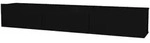 [en.casa] Tv-Element, Schwarz, Holzwerkstoff, 180x29.5x31 cm, Wohnzimmer, Wohnw&auml;nde,
