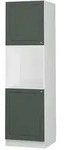 Vicco Herdumbauschrank, Gr&uuml;n, Wei&szlig;, Holzwerkstoff, 2 F&auml;cher, Rechteckig,
