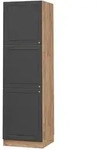 Vicco Vorratsschrank, Anthrazit, Dunkelgrau, Eiche, Holzwerkstoff, 2 F&auml;cher,