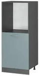 Vicco Herdumbauschrank, Blaugrau, Anthrazit, Holzwerkstoff, 2 F&auml;cher, Rechteckig,
