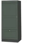 Vicco Vorratsschrank, Gr&uuml;n, Anthrazit, Holzwerkstoff, 1 F&auml;cher, 1 Schubladen,