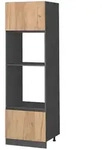 Vicco Mikrowellenschrank, Honigeiche, Anthrazit, Holzwerkstoff, 1 F&auml;cher,