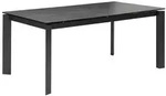 Livetastic Esstisch, Anthrazit, Metall, Glas, Keramik, rechteckig, 95x76x180-240 cm,