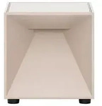 Sigor Akku-Tischleuchte Nutalis, Beige, Metall, quadratisch,quadratisch, 8x8x8 cm,