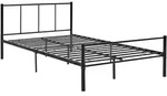 [en.casa] Metallbett, Schwarz, Metall, 120x200 cm, Schlafzimmer, Betten,...