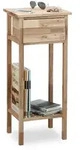Relaxdays Beistelltisch, Hellbraun, Holz, 35x80x30 cm, Wohnzimmer, Wohnzimmertische,