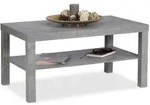 Relaxdays Couchtisch, Grau, Holzwerkstoff, 90x45x55 cm, Wohnzimmer, Wohnzimmertische,