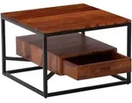 Mid.you Couchtisch, Sheesham, Holz, Sheesham, massiv, 1 Schublade(n) Schubladen,