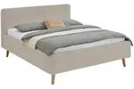 Xora Polsterbett, Beige, Holz, Esche,Birke, Buche, massiv, 160x200 cm, Reach,