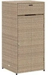 vidaXL Gartenschrank, Beige, Kunststoff, Rechteckig, 55x111x55 cm, Aufbewahrung...