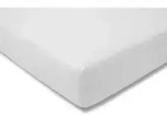 Estella Spannbetttuch, Wei&szlig;, Textil, 100x200 cm, b&uuml;gelfrei, Schlaftextilien,