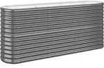 vidaXL Hochbeet, Anthrazit, Metall, 152x68x40 cm, Gartenzubeh&ouml;r, Hochbeete