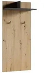 Mid.you Garderobenpaneel Ben, Anthrazit, Eiche Artisan, Holzwerkstoff, 60x136x27 cm,