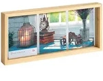 Emix24 Bilderrahmen, Natur, Holzwerkstoff, 36x17x4 cm, Bilder und Zubeh&ouml;r,