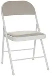 Mid.you Klappstuhl, Grau, Leder, Lederlook, 44x80x49 cm, klappbar, abwischbar,